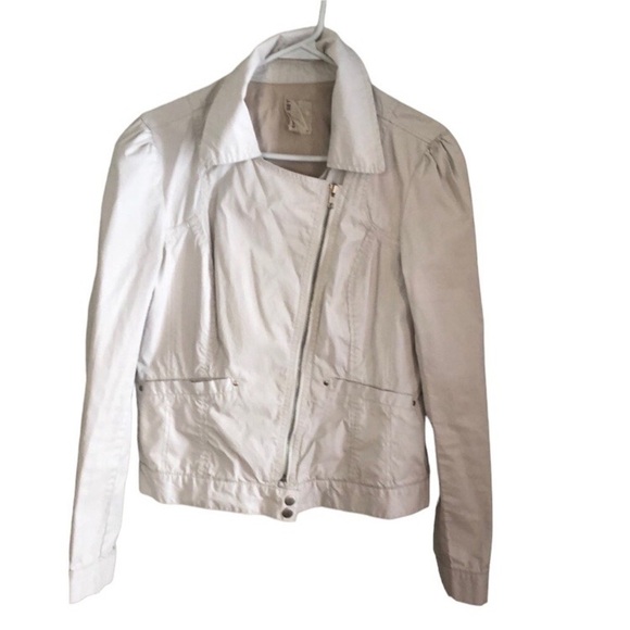 Moto Style Biker Jacket Size Medium - Picture 3 of 12